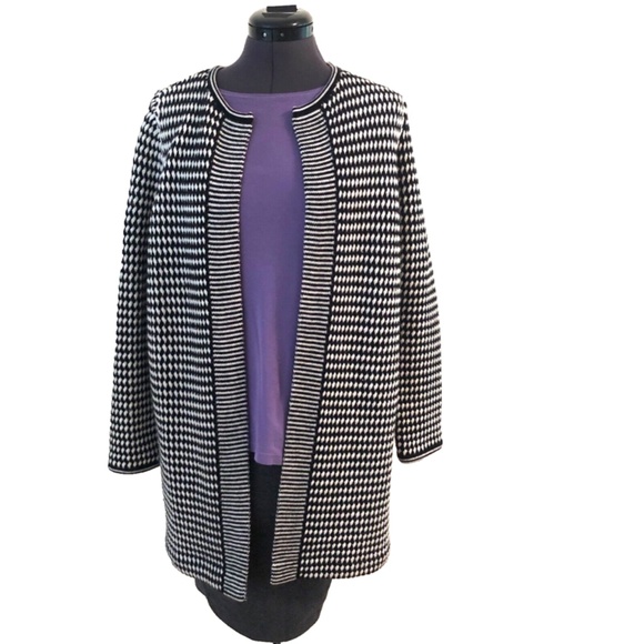 2 TALBOTS 100% Merino Wool Open Front Cardigans - VERY WARM! - Picture 5 of 16